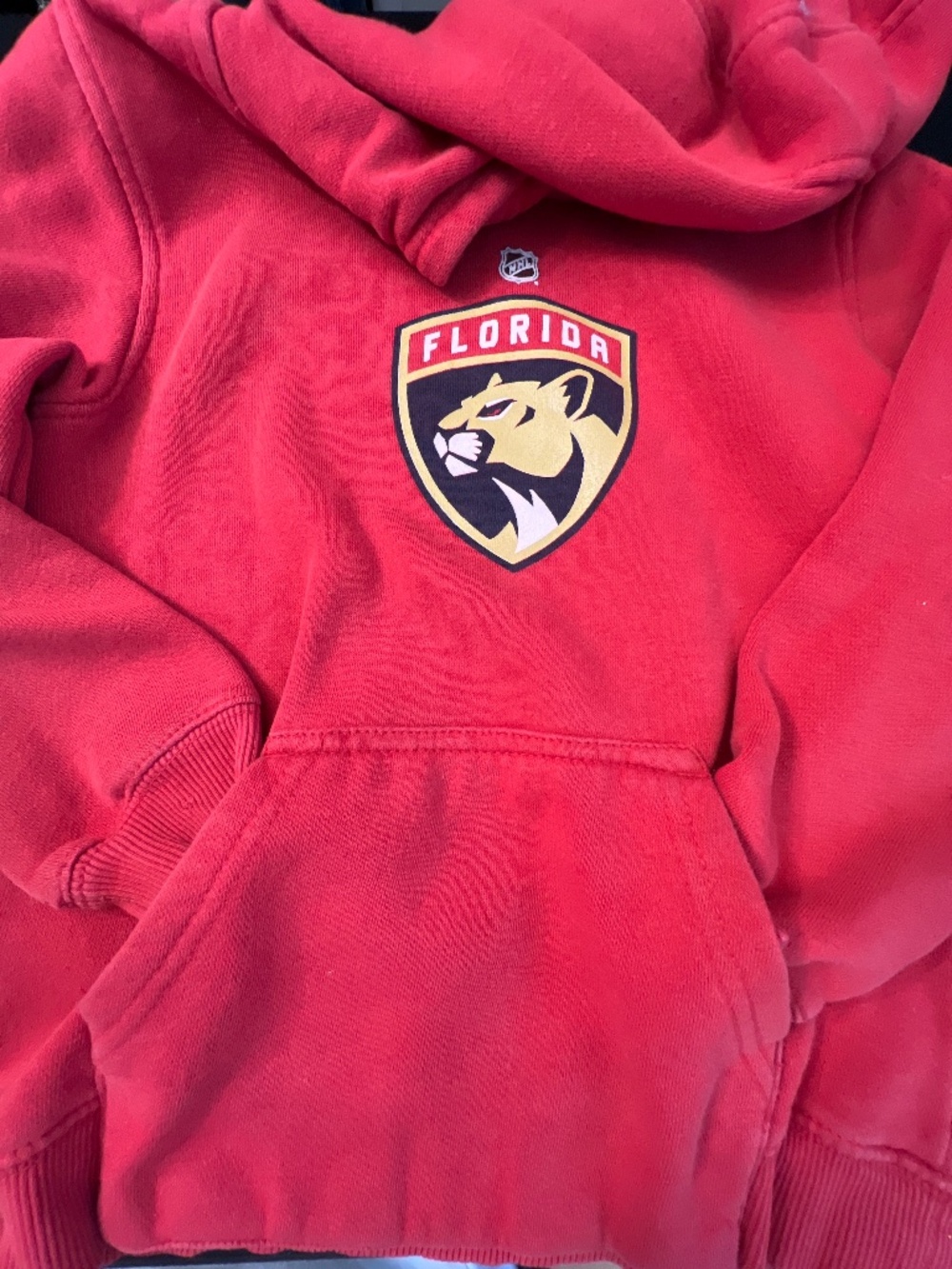 Outerstuff Florida Panthers NHL Kids Youth Red Pullover Fan Hoodie Size 7